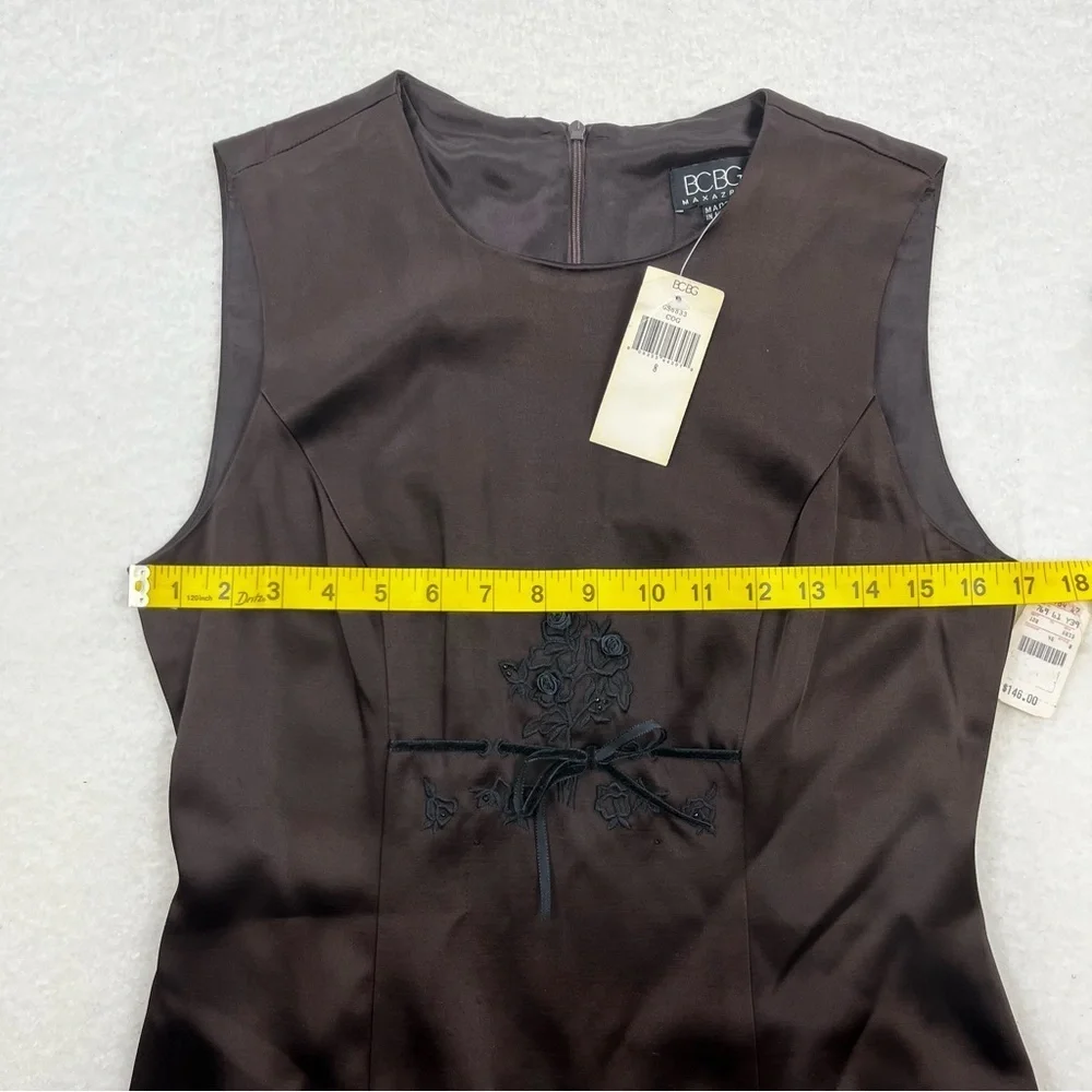 NWT Vintage BCBGMAXAZRIA Brown Dress Size 8
